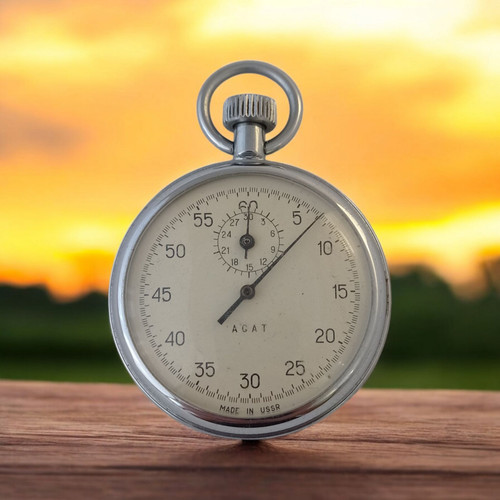 Vintage pocket stopwatch agat - vintage,